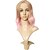 tanie Peruki syntetyczne modne-Peruki syntetyczne Curly Fryzura cieniowana Peruka Różowy Krótkie Różowy Włosie synetyczne Damskie Naturalna linia włosów Różowy VELA