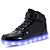 billiga LED-skor för barn-Pojkar / Flickor LED / Komfort / Lysande skor PU Sneakers Småbarn (9m-4ys) / Lilla barn (4-7år) / Stora barn (7 år +) Snörning / Krok och ögla / LED Svart / Guld / Silver Höst