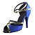 cheap Latin Shoes-Women&#039;s Dance Shoes Latin Shoes Sandal Customized Heel Customizable Navy / Black / Purple / Indoor / Satin