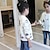 Недорогие Верхняя одежда-Дети Дети (1-4 лет) Девочки На каждый день Повседневные С принтом Длинный рукав Обычная Куртка / пальто Бежевый