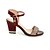 cheap Women&#039;s Sandals-Women&#039;s Sandals Block Heel Sandals Chunky Heel Open Toe Ankle Strap Party &amp; Evening Silk Crystal Solid Colored Summer Black Purple Red