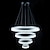 cheap Chandeliers-80 cm Dimmable Pendant Light Metal Acrylic Painted Finishes 110-120V 220-240V