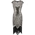 cheap Historical &amp; Vintage Costumes-The Great Gatsby Charleston Roaring 20s 1920s Cocktail Dress Vintage Dress Dress Halloween Costumes Prom Dresses Women&#039;s Sequins Costume Golden / Black / Red / Golden+Black Vintage Cosplay Sleeveless
