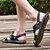 ieftine Sandale Bărbați-Bărbați Sandale Pantofi de confort Tălpi de iluminat Sandale Slingback Casual În aer liber Plimbare Microfibre Negru Kaki Albastru Primăvară Vară