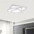 olcso Tompítható mennyezeti lámpák-40cm geometrikus mintázat design modern stílus egyszerűség led mennyezeti lámpa fém flush mount nappali szoba fény