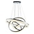 cheap Chandeliers-80 cm Dimmable Pendant Light Metal Acrylic Painted Finishes 110-120V 220-240V