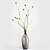 billiga Artificiell Blomma-Konstgjorda blommor 1 Gren Modern Stil Pastoral Stil Plantor Golvväxt