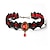billiga Halsband och hängen-Chokerhalsband For Dam Safir Onyx Fest / afton Bal Löfte Kristall Spets geometriska Hängande