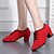 Χαμηλού Κόστους Ballroom Παπούτσια &amp; Παπούτσια Μοντέρνου Χορού-Γυναικεία Μοντέρνα παπούτσια Τακούνια Χαμηλό τακούνι Οξφόρδη Τούλι Μαύρο / Κόκκινο / Εσωτερικό / EU39