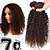 billige Ombre hårforlengelse-3 pakker Brasiliansk hår Klassisk Kinky Curly Ekte hår Menneskehår Vevet Hårvever med menneskehår Hairextensions med menneskehår / 8A / Kinky Krøllet