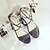 preiswerte Damensandalen-Damen Slippers &amp; Flip-Flops Creepers Offene Spitze Niete PU Komfort Walking Sommer Schwarz / Grau