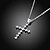 cheap Necklaces-Women&#039;s Cubic Zirconia tiny diamond Pendant Necklace Cross Ladies Fashion S925 Sterling Silver Silver Necklace Jewelry One-piece Suit For Gift Daily
