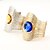 cheap Bracelets-Women&#039;s Sapphire Citrine Synthetic Sapphire Cuff Bracelet Solitaire Ladies Vintage Fashion Oversized western style Stainless Steel Bracelet Jewelry Gold / Silver For Ceremony Evening Party