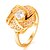 cheap Rings-Band Ring Diamond Halo Gold Gold Plated Ladies Fashion 7 8 9 / Women&#039;s / Cubic Zirconia