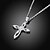 cheap Necklaces-Women&#039;s Cubic Zirconia tiny diamond Pendant Necklace Cross Circle Cross Ladies Fashion S925 Sterling Silver Silver Necklace Jewelry One-piece Suit For Gift Daily
