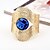 cheap Bracelets-Women&#039;s Sapphire Citrine Synthetic Sapphire Cuff Bracelet Solitaire Ladies Vintage Fashion Oversized western style Stainless Steel Bracelet Jewelry Gold / Silver For Ceremony Evening Party