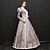 cheap Historical &amp; Vintage Costumes-Duchess Maria Antonietta Rococo Vacation Dress Dress Party Costume Ball Gown Women&#039;s Lace Costume Rainbow Vintage Cosplay Party Prom 3/4 Length Sleeve Ball Gown Plus Size Customized