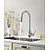 abordables Robinets de Cuisine-Robinet de Cuisine - Mitigeur un trou Chrome Pull-out / Pull-down / Grand / Haut Arc Set de centre contemporain / Ordinaire Kitchen Taps