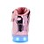 abordables Baskets femme-Femme Basket Talon Plat Bout rond LED Confort LED Chaussures De plein air Boucle Similicuir Marche Rose / Dorée / Argent