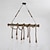 baratos Pendente Cluster-8-head 100 cm corda de cânhamo do vintage com luzes pingente de bambu sotão criativo sala de estar restaurante loja de roupas lâmpada