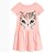 cheap Dresses-Toddler Girls&#039; Cartoon Floral Print Short Sleeve Long Dress Pink