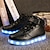 abordables Chaussures LED enfants-Garçon Fille Basket LED Confort LED Chaussures Similicuir Petits enfants (4-7 ans) Grands enfants (7 ans et +) Décontracté Extérieur Marche Lacet La boucle du crochet LED Blanche Noir Rouge Printemps