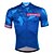 abordables Ropa de ciclismo para mujer-SPAKCT Hombre Manga Corta Maillot de Ciclismo Azul Gradient Bicicleta Camiseta / Maillot Secado rápido Reductor del Sudor Deportes Elastán Polyster Ciclismo de Montaña Ciclismo de Pista Ropa