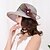 abordables Sombrero de fiesta-Mujer Sombrero Sombrero de fiesta Morado Beige Boda Fiesta Exterior Encaje Flor Color sólido Portátil Protección Solar Transpirable