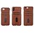 baratos Capinhas para Celular &amp; Protetores de Tela-Capinha Para Apple iPhone 11 / iPhone 11 Pro / iPhone 11 Pro Max Porta-Cartão Capa traseira Sólido Rígida PU Leather