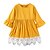 Χαμηλού Κόστους Καθημερινά φορέματα-Νήπιο Λίγο Κοριτσίστικα Φόρεμα Κουρελού Μονόχρωμο Καθημερινά Εξόδου Λουλούδι Κομψό Αγνό Χρώμα Κίτρινο Απλός Καθημερινό Φορέματα Άνοιξη Καλοκαίρι