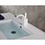 tanie Klasyczne-Bateria do umywalki łazienkowej - Wodospad Malowane wykończenia Montowanie na krawędzi Jeden uchwyt Jeden otwórBath Taps
