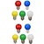 abordables Bombillas LED tipo globo-10 piezas 1 W Bombillas LED de Globo 100 lm E26 / E27 G45 8 Cuentas LED SMD 2835 Decorativa Blanco Rojo Azul 220-240 V / Cañas / CE