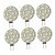 お買い得  LEDバイピンライト-6本 1.5 W ＬＥＤ２本ピン電球 360 lm G4 T 12 LEDビーズ SMD 5730 装飾用 温白色 クールホワイト 12-24 V