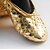 levne Baletní boty-Dámské Baletní boty Umělá kůže Plochá podrážka Rovná podrážka Na míru Taneční boty Zlatá / Dětské