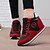 cheap Women&#039;s Sneakers-Women&#039;s Sneakers Wedge Heel Comfort Knit Black Red