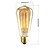 billige Glødelamper-1pc 40 W E26 / E27 / E27 ST64 Varm hvit 2300 k Glødende Vintage Edison lyspære 220-240 V / 110-130 V