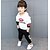 cheap Sets-Toddler Boys&#039; Simple Daily Color Block Modern Style Long Sleeve Polyester Clothing Set White