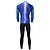cheap Men&#039;s Clothing Sets-WEST BIKING® Men&#039;s Long Sleeve Cycling Jersey with Bib Tights - Blue Bike Jersey Bib Tights Clothing Suit Breathable 3D Pad Quick Dry Anatomic Design Reflective Strips Sports Nature &amp; Landscapes Road
