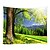 cheap Wall Tapestries-Garden Theme Landscape Wall Decor 100% Polyester Classic Modern Wall Art, Wall Tapestries of