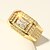 levne Prsteny-Pánské Band Ring Kubický zirkon Zlatá Zirkon Titan Ocel Circle Shape Klasické Elegantní Vintage Svatební Denní Šperky