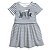 お買い得  ドレス-Toddler Girls&#039; Casual Active Basic Daily Going out Striped Solid Colored Backless Cut Out Vintage Style Short Sleeve Dress White