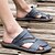 baratos Sandálias para Homem-Homens Sandálias Sapatos Confortáveis Solas Claras Sandálias Slingback Casual Ao ar livre Caminhada Microfibra Preto Cáqui Azul Primavera Verão
