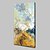 olcso Absztrakt festmények-Hang festett olajfestmény Kézzel festett - Absztrakt Pop-művészet Modern Tartalmazza belső keret / Nyújtott vászon