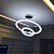 abordables Éclairages circulaires-80 cm Intensité Réglable / LED / Designers Lampe suspendue Métal Acrylique Autres Moderne contemporain 110-120V / 220-240V
