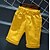 זול סטים-פעוטות בנים סט של בגדים שרוולים קצרים צהוב דפוס אחיד מדפיס חור דפוס יומי חגים פשוט יום יומי