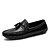 preiswerte Herrenpantoletten &amp; -slipper-Herrn Frühling / Herbst Komfort Normal Loafers &amp; Slip-Ons Walking Leder Rutschfest Weiß / Schwarz / Rote