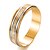 abordables Bague Homme-Homme Anneau Alliance Bague Dorée Plaqué or Or Jaune Forme de Cercle Mode Mariage Cadeau Bijoux Deux tons