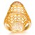 tanie Modne pierścionki-Damskie Obrączka Złoty Pozłacany Geometric Shape damska Moda Ślub Prezent Biżuteria