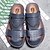 olcso Férfiszandálok-Férfi Szandálok Kényelmes cipők Könnyű talp Slingback szandálok Hétköznapi Szabadtéri Gyalogló Mikroszálas Fekete Khakizöld Kék Tavasz Nyár