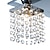 billige Loftslys-5-lys 30 cm krystal loftslampe indbygningslys lysekrone metal krystal galvaniseret moderne moderne 110-120v g9
